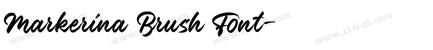 Markerina Brush Font字体转换 Markerina Brush Font字体转换